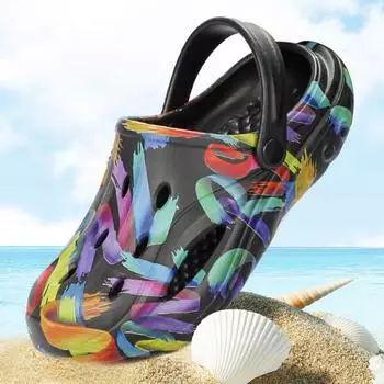 Модные тапочки для мужчин 2024 года, модные сандалии Eva Hole, мужские туфли Mascullino Trend Rubber Shoes, оригинальные дешевые корейские туфли по низкой цене 39-40