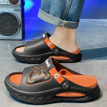 Модные тапочки для мужчин, нескользящие мягкие сабо для улицы, сандалии в стиле 2024 года, мужские дизайнерские роскошные дешевые элегантные туфли в корейском стиле 40