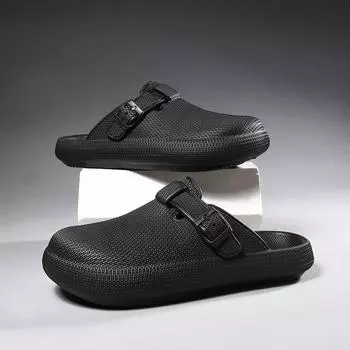 Модные тапочки для мужчин, пар, женщин, домашняя обувь, износостойкие, пляжные, нескользящие, мягкие и удобные, сандалии на толстой подошве, модные 36-37 белый