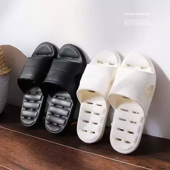 Модные тапочки для ванной, летние домашние, бытовые, нескользящие, быстросохнущие, с мягкой подошвой, тапочки, обувь для женщин 36-37fit35-36 белый