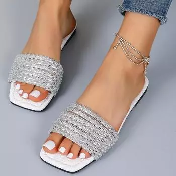 Модные тапочки для женщин, летние шлепанцы на платформе, нескользящие, на толстой подошве, женские пляжные шлепанцы Zapatos Mujer 36