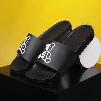 Модные тапочки на мягкой подошве, мужские и женские тапочки, домашние и уличные простые сандалии, летние тапочки 38 белый