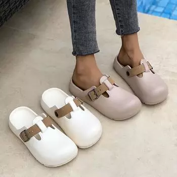 Модные тапочки на платформе женские уличные нескользящие сандалии мягкие подошвы дизайнерская обувь водонепроницаемые тапочки женские шлепанцы женские 36-37