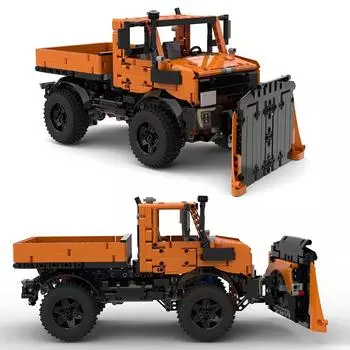 Модные технические 1264 шт., строительные блоки MOC, модель грузовика Unimog U1400, снегоочиститель, автомобили, мод 42126 F-150, игрушки из кирпичей «сделай сам», игрушки для сборки подарков