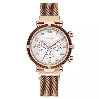 Модные тенденции цифровые женские часы Three Eyes женские часы Milan с железным присоской магнитный железный ремешок