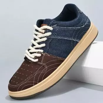Модные тенденции джинсовая парусиновая обувь мужская новая осень-зима модная универсальная легкая спортивная обувь на плоской подошве повседневная обувь 39