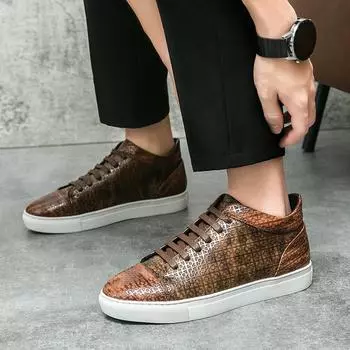 Модные тенденции Мужские кожаные ботинки Челси Удобная повседневная деловая обувь Ботильоны для вождения Мужские ботинки Comfort Zapatos Hombre 38 чёрный