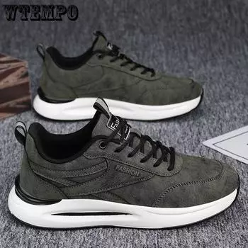 Модные тенденции Niche Hundred Casual Мужские кроссовки для сноуборда Кожаные дышащие беговые фитнес-обувь с амортизацией Легкая спортивная обувь 39 чёрный