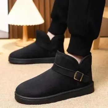 Модные теплые мужские зимние ботинки Slip-On, зимняя мужская обувь, классический размер 44, мода Y2k, низкая цена 45, высокое качество, дешевая ретро-винтажная распродажа 36