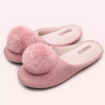 Модные теплые тапочки с мягкой подошвой, женские модные плоские шлепанцы с эффектом памяти, повседневная домашняя обувь, женские легкие комфортные тапочки 35-36 розовый