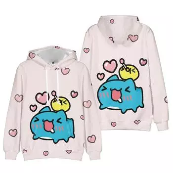 Модные толстовки Bugcat Capoo с капюшоном, осенние, с длинным рукавом, унисекс, пуловеры Harajuku, уличная одежда, забавная одежда, свитшот XS