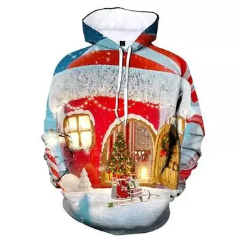 Модные толстовки с капюшоном с 3D-принтом для мальчиков и девочек, повседневные толстовки с капюшоном на осень-зиму для мальчиков, повседневные топы, трендовое движение S