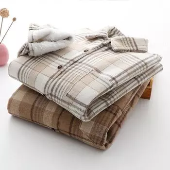 Модные толстые бархатные рубашки в клетку, женские зимние теплые блузки и топы, новая повседневная тонкая женская одежда, верхняя одежда XL белый