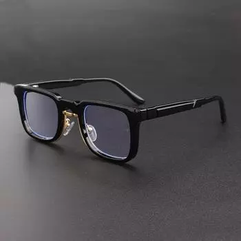 Модные толстые квадратные очки Plano для компьютера для мужчин и женщин - стильные очки в стиле ретро-панк для студентов, преподавателей, бизнеса, использования - аксессуары