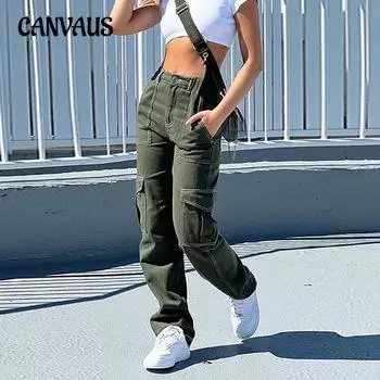 Модные тонкие красивые джинсы, женские свободные уличные брюки с высокой талией и широкими штанинами, брюки Tide S чёрный