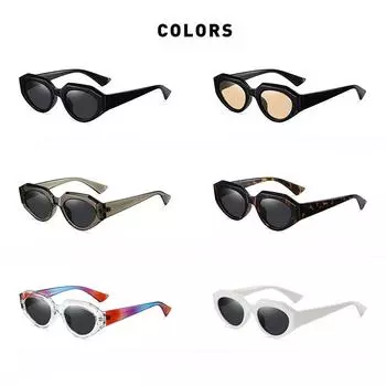 Модные тонкие ретро солнцезащитные очки «кошачий глаз» Горячие поляризованные трендовые персонализированные солнцезащитные очки 1.1 для женщин.