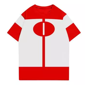 Модные топы Aldult с круглым вырезом и коротким рукавом для работы, принтованные топы для лета XXL красный