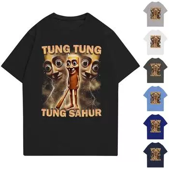 Модные топы Aldult с круглым вырезом и коротким рукавом для работы, принтованные топы для лета L чёрный