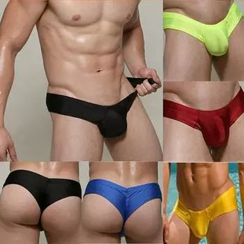 Модные топы мужские с низкой талией утечка бедра U выпуклый дизайн нижнее белье мужские трусы сексуальные стринги