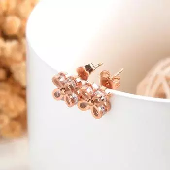 Модные товары, серьги-гвоздики Lucky Grass, украшения для ушей для девушек.