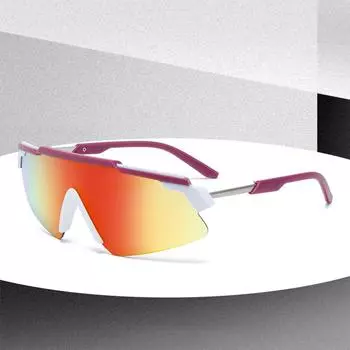 Модные трендовые антибликовые солнцезащитные очки Нейтральные солнцезащитные очки с цветной пленкой Спортивные солнцезащитные очки