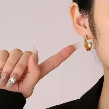 Модные трендовые аксессуары haute couture серия холодная индивидуальность дизайн серьги серебряные серьги-иглы s925 мода