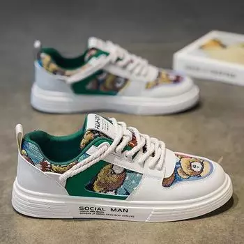 Модные трендовые кроссовки для бега для мужчин, удобные износостойкие кроссовки для активного отдыха на шнуровке, теннисные туфли для мужчин, летние дышащие 2024 г. 39