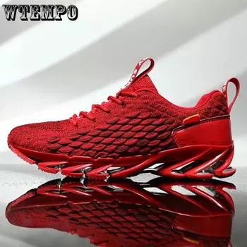 Модные трендовые мужские кроссовки для бега, мужские повседневные мужские кроссовки, женские спортивные кроссовки Zapatos De Mujer Hombre, большие размеры 46, кроссовки Zapatillas 36 красный