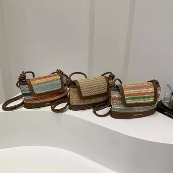 Модные трендовые сумки для поездок на работу Простые модные трендовые сумки через плечо Летняя новая ретро повседневная квадратная сумка