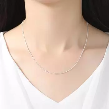 Модный тренд ювелирные изделия ожерелье 1MM змеиная цепочка с цепочкой змеиная кость цепочка 18 inch