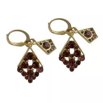 Модные трендовые женские серьги индивидуальные стеклянные серьги со стразами для женщин One Size