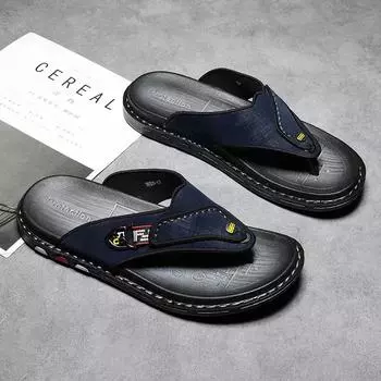 Модные тренды, мужская обувь, простые шлепанцы, легкие приморские тапочки, повседневная мужская обувь, пляжные сандалии, тапочки, летние шлепанцы для отдыха с открытым носком 38 чёрный