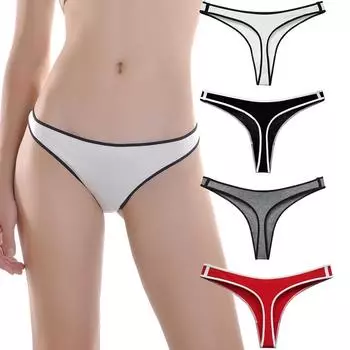 Модные трусики унисекс Женские трусики с низкой талией Спортивные трусы Трусы больших размеров Женские трусики-танга Стринги Бесшовные XL