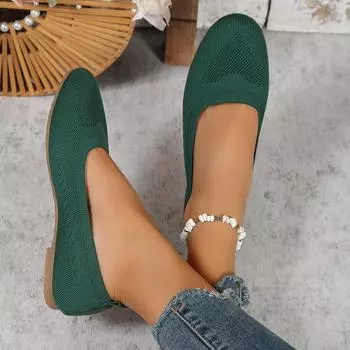 Модные туфли большого размера на плоской подошве для весны и осени, новые повседневные туфли для ходьбы, женские туфли без застежек 36 чёрный