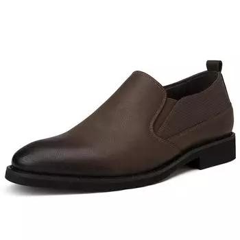 Модные туфли-броги, мужские туфли из натуральной кожи, мужские туфли на плоской подошве, настоящие ретро-оксфорды с острым носком, мужская обувь Zapatos hombre 6 хаки