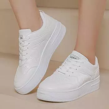 Модные туфли для пар 2024 года, модные белые туфли на шнуровке из синтетической кожи, корейские тенденции для мужчин и женщин с такой же повседневной обувью 36 синий