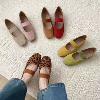 Модные туфли из сои, кожаные туфли с мягкой подошвой, плоские одинарные туфли 35 темно-коричневого