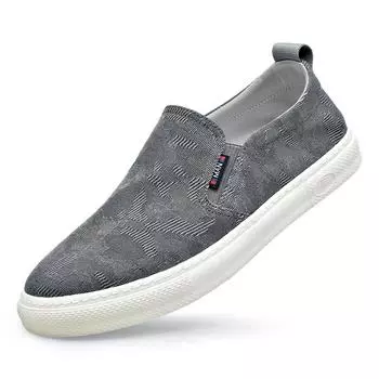 Модные туфли из ткани Ice Silk Cloth для мужчин 2024 года, летние дышащие модные кроссовки для досок, кроссовки для мужчин, весна-осень, новые дизайнерские мужские туфли 38 серый