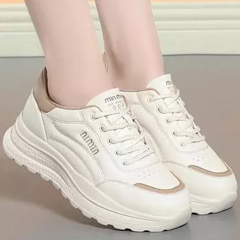 Модные туфли на каблуке 3 см, повседневные женские туфли-башмаки на платформе, осенние женские мокасины с круглым носком, танкетка, корзинка 2024 года, криперы, осень, новые, маленький размер 35-40 35