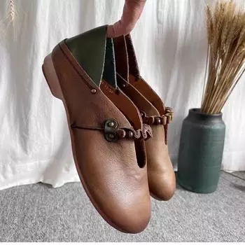 Модные туфли на плоской подошве для женщин, ретро-спортивные кроссовки, повседневные летние и осенние туфли на низком каблуке, удобные мокасины для женщин 35 хаки