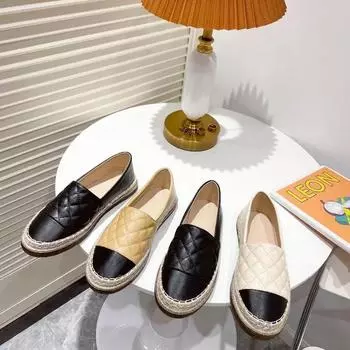 Модные туфли на плоской подошве для женщин, удобная женская обувь, эспадрильи для женщин, женская повседневная обувь, туфли на плоской подошве без застежек, женские туфли-лоферы Pisos 35 чёрный