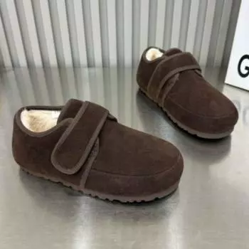 Модные туфли на плоской подошве из меха и замши, женские туфли на платформе, плюшевые туфли из хлопка, зима 2025 года, тренд, новая мода, повседневная теплая обувь, удобные туфли для ходьбы, женские туфли 35 верблюд