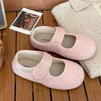 Модные туфли на плоской подошве из замши для женщин, балетки Marie Janes, осень 2025 года, новые удобные повседневные кроссовки для бега, элегантное платье, Zapatillas Mujer 35 серый