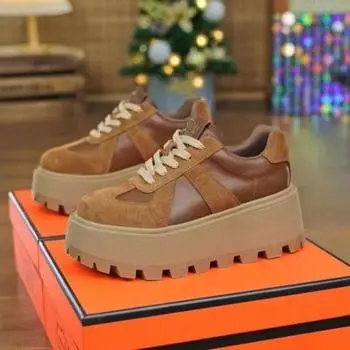 Модные туфли на плоской подошве из замши, повседневные кроссовки, спортивная обувь, новинка, туфли на высоком каблуке, женская обувь для зимы 2025 года, тренд, бег, путешествия, Zapatos Mujer 35 чёрный