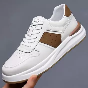 Модные туфли на плоской подошве Модные мужские кроссовки Осенние новые фирменные дизайны Удобные мужские кроссовки с мягкой подошвой Tenis Masculino 38 чёрный