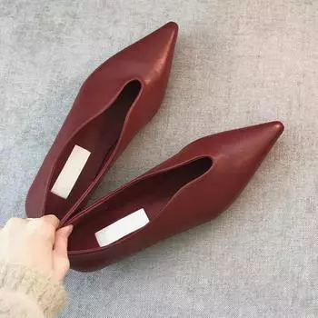 модные туфли на плоской подошве с острым носком, женская обувь, дизайнер, новинка 2024 года, трендовые повседневные туфли-лоферы, удобная брендовая мода, женские однотонные туфли Zapatos 35 чёрный