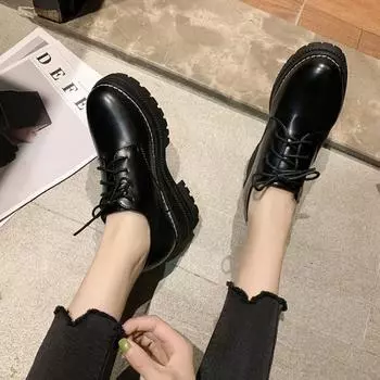 Модные туфли на плоской подошве в японском школьном британском стиле Jk Student Shoes для девочек, женщин, Kawaii Lolita, мягкие туфли для девочек с круглым носком на платформе Mary Jane 35
