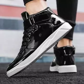 Модные туфли на шнуровке с ярким верхом 2025 года из лакированной кожи для мужчин, обувь высокого качества, распродажа Y2k, модные оригинальные предложения, ботинки для мужчин 38
