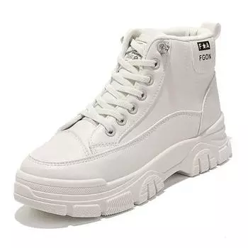 Модные туфли на высоком каблуке, универсальная осенне-зимняя повседневная женская обувь на платформе, модная уличная обувь для ходьбы 35