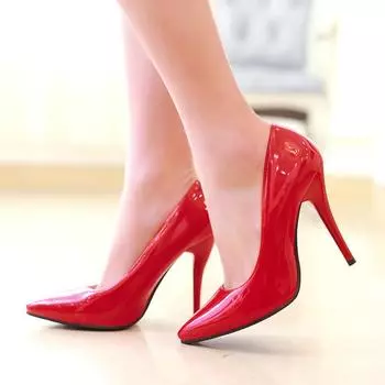 Модные туфли на высоком каблуке женские классические туфли-лодочки розовые красные синие телесные зеленые туфли на каблуках с острым носком для офиса и свадьбы весна осень 34 бежевый